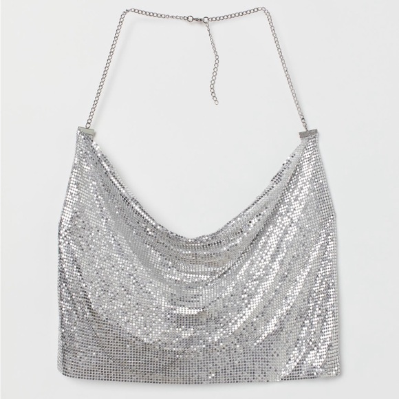 H&M Metal Halter-neck Top - Picture 1 of 6